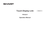 Sharp PNL601B Owner's manual