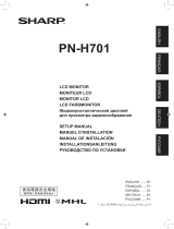 Sharp PN-H701 Owner's manual