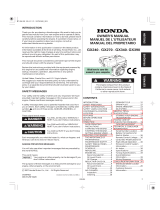 Simpson Honda Engines GX340 Owner's manual