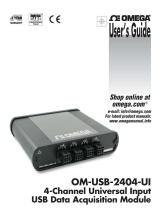 Omega OM-USB-2404-UI Owner's manual