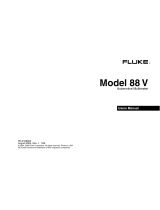 Fluke 88V Deluxe Automotive Multimeter User manual