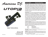 American DJ Utopia 250S User Instructions