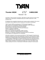Tyan THUNDER K8QW User manual