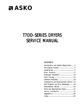 Asko T700 Series User manual