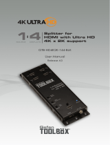 Comprehensive ToolBox GTB-HD4K2K-144-BLK User manual