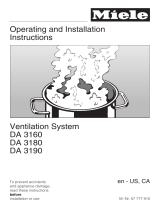 Miele DA3160 Owner's manual