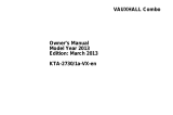 Vauxhall Vivaro Life 2013 Owner's manual