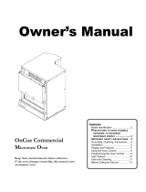 ACP Commercial Microwave Oven Owner's manual