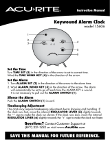 AcuRite Vintage Black Alarm Clock Vintage White Alarm Clock User Manual User manual