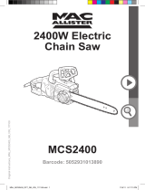 MacAllister MCS2400 Chainsaw Operating instructions