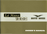 MOTO GUZZI Le mans 1000 Owner's manual