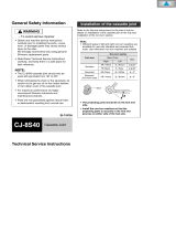 Shimano CJ-8S40 Technical Service Instruction