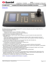 Interlogix Guardall Embedded DVR Network Keyboard Installation guide