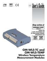 Omega OM-WLS-TC AND OM-WLS-TEMP Owner's manual