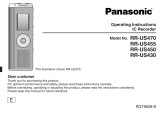 Panasonic RRUS430 Operating instructions