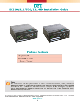 DFI EC510-HD/EC511-HD/EC520-HD/EC521-HD Installation Guide User manual
