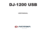 Akiyama DJ-1200 USB User manual