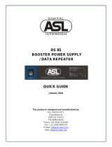 ASL INTERCOM DS 85 Quick Manual