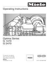 Miele FULLSIZE DISHWASHER - OPERATING User manual