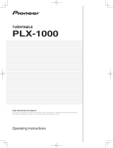 Pioneer PLX1000 Professional Direct Drive Turntable User manual