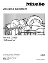 Miele G 865 User manual
