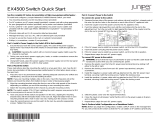 Juniper EX4500 Quick start guide