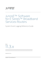 Juniper JUNOSE SOFTWARE FOR E SERIES 11.3.X - POLICY MANAGEMENT CONFIGURATION GUIDE 2010-10-04 Reference guide