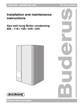 Buderus 600 - 24C Installation And Maintenance Instructions Manual