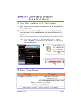 CyberData 011030 Quick start guide