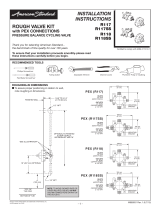 American Standard R118SS Installation guide