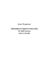 Acer HT-820 User manual