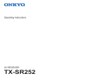 ONKYO TX-SR252 Owner's manual