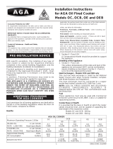 AGA OC Installation Instructions Manual