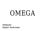 Omega HHM63C Owner's manual