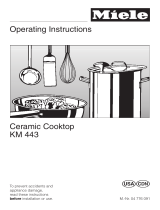 Miele KM443 Owner's manual