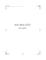 Acer Altos G310 User manual