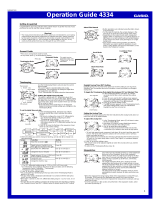 Casio 4334 Owner's manual