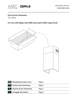 Zephyr Duct Cover Extension Z1C-00LA User manual