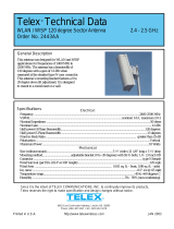 Telex 2443AA WLAN / WISP 120 degree Sector Antenna Owner's manual