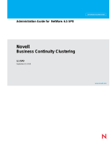 Novell Business Continuity Clustering  Administration Guide