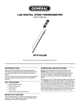 General Tools DT310LAB Owner's manual