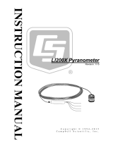 Campbell Scientific LI200X-L LI-COR Silicon Pyranometer Owner's manual