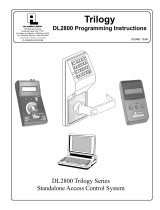 Alarm Lock Trilogy DL2800 Operating instructions