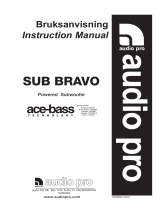Audio Pro Sub Bravo User manual