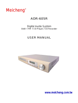 Meicheng ADR-605R Owner's manual