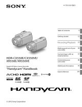 Sony HDR-CX550E User manual