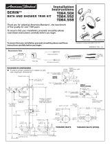American Standard T064WDXH501.002 Installation guide