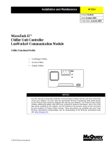 McQuay MicroTech II Installation and Maintenance Manual