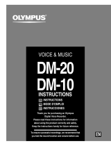 Olympus DM-20 User manual