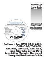 Omega OMB-DAQ-2400 Series and OMB-DAQ-TC-RACK Software Owner's manual